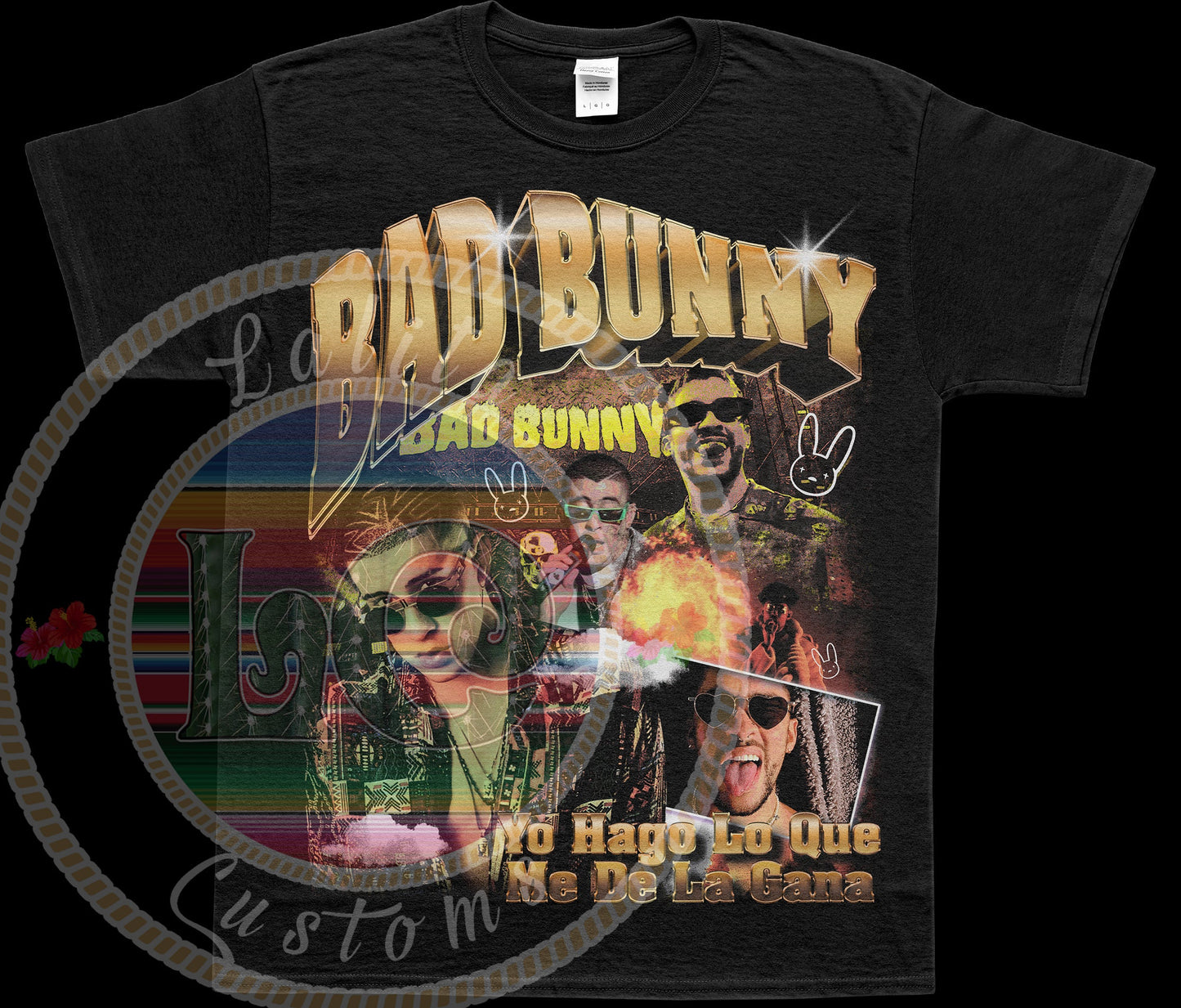 Bad Bunny "YHLQMDLG" Bootleg Rap Tee