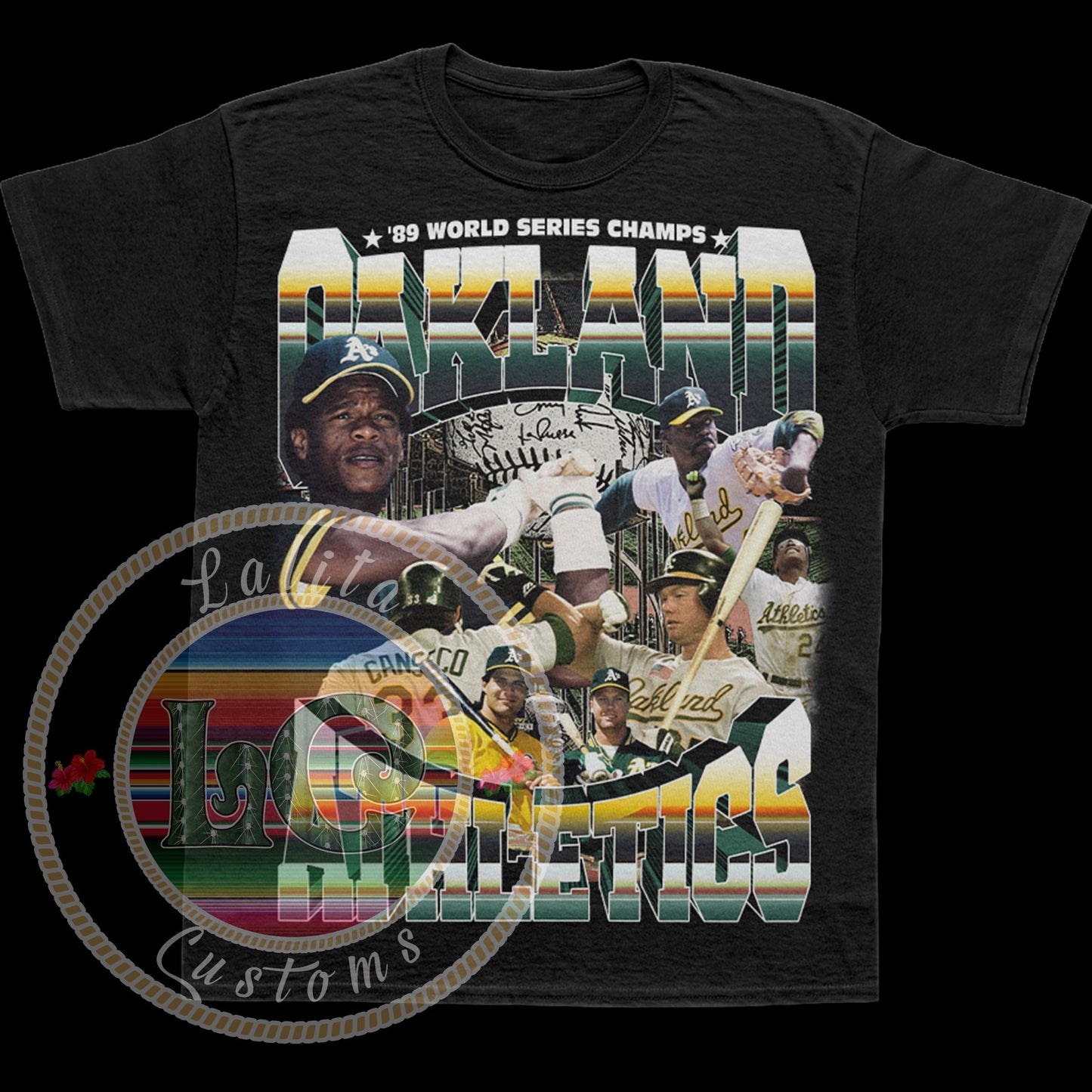 1989 Throwback Oakland Athletics Bootleg Rap Tee